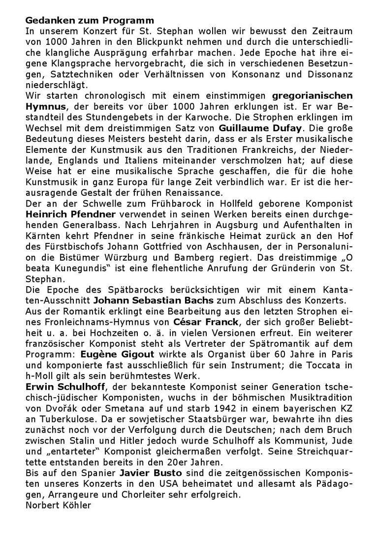 Programm Stephan 2020 Einfhrung